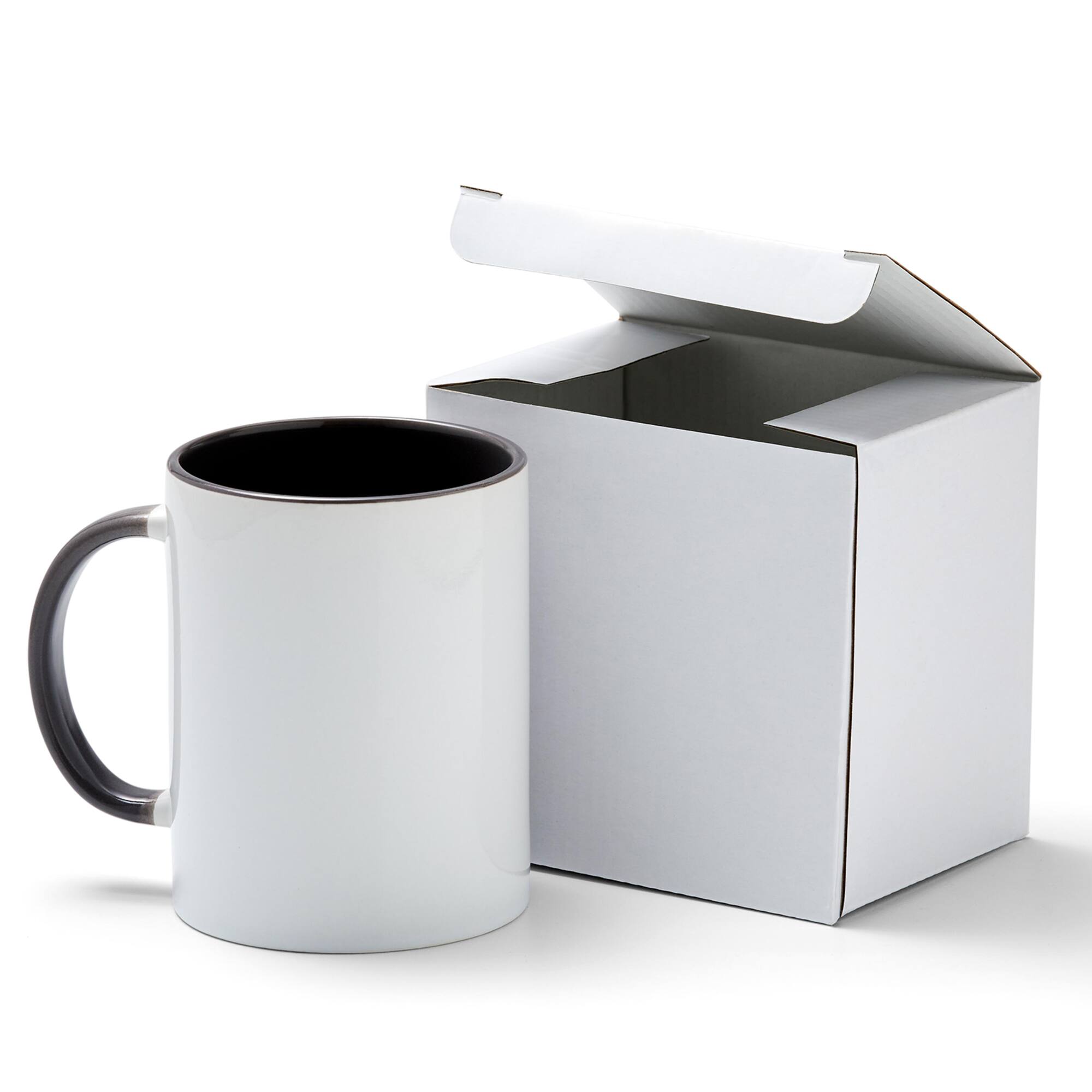8 Pack: Cricut® 15oz. White & Gray Ceramic Mug Blank